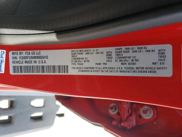 2021 RAM 1500 TRX - 1C6SRFU94MN903410