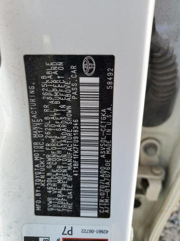 2015 TOYOTA CAMRY LE - 4T1BF1FK7FU918346