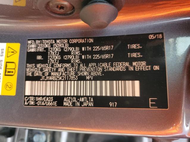 2019 LEXUS NX 300 BAS - JTJYARBZ5K2117853