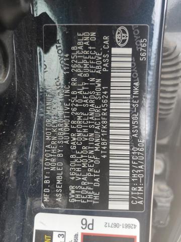 2015 TOYOTA CAMRY LE 4T4BF1FK8FR456241