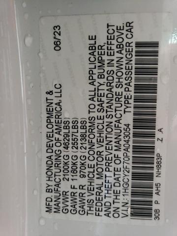 2023 HONDA ACCORD HYB 1HGCY2F70PA043054