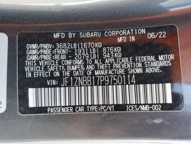 2023 TOYOTA GR 86 JF1ZNBB17P9750114