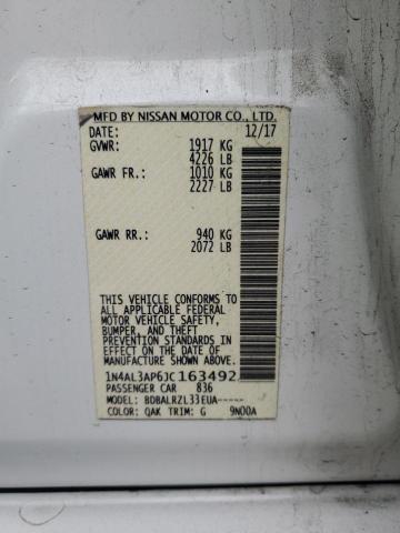 2018 NISSAN ALTIMA 2.5 - 1N4AL3AP6JC163492