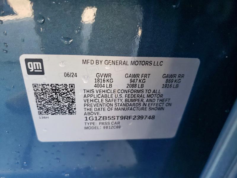 2024 CHEVROLET MALIBU LS 1G1ZB5ST9RF239748