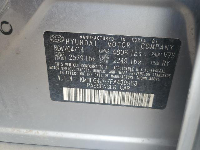 2015 HYUNDAI AZERA KMHFG4JG7FA439963
