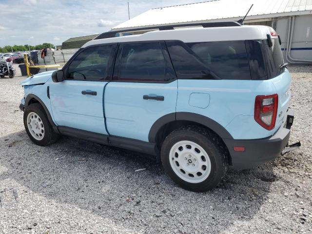 Vin: 3fmcr9g68prd23204, lot: 56588845, ford bronco heritage 20232