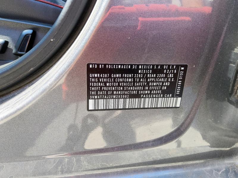 2015 VOLKSWAGEN JETTA GLI 3VW4T7AJ2FM293962
