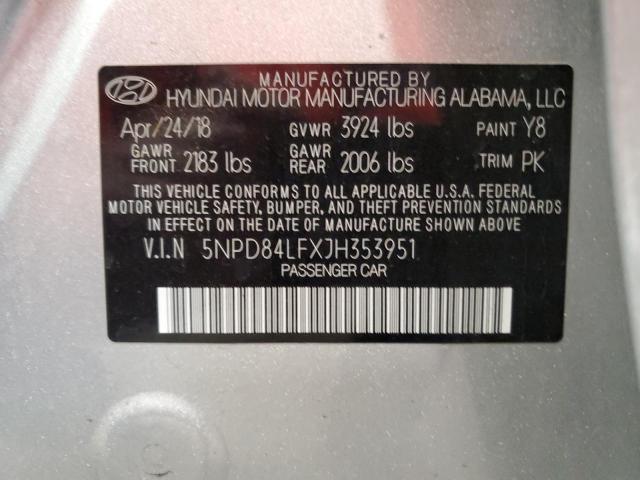 2018 HYUNDAI ELANTRA SE - 5NPD84LFXJH353951