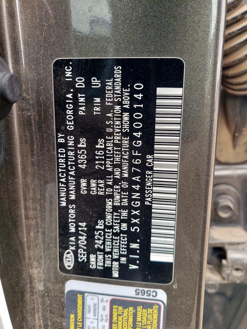 2015 KIA OPTIMA - 5XXGN4A76FG400140