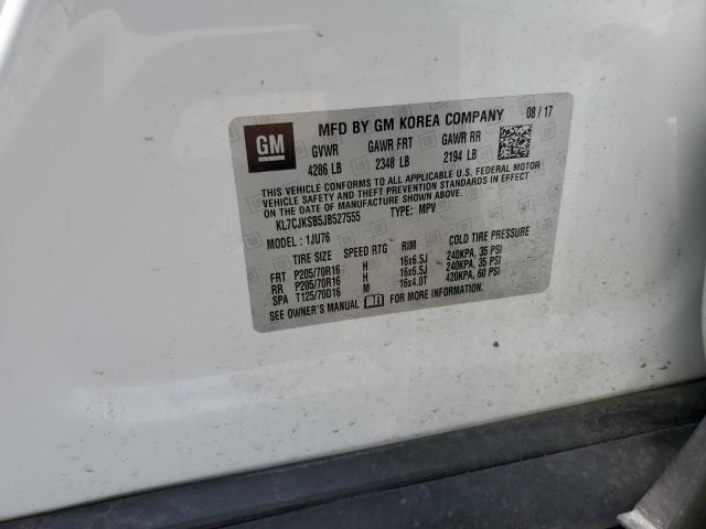 2018 CHEVROLET TRAX LS KL7CJKSB5JB527555
