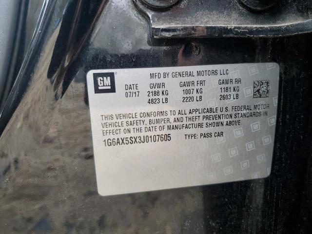 2018 CADILLAC CTS LUXURY - 1G6AX5SX3J0107605