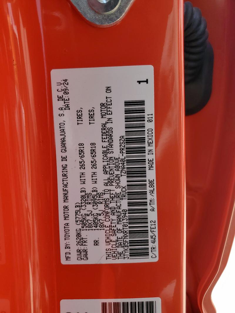 2024 TOYOTA TACOMA DOUBLE CAB 3TYKB5FNXRT013940