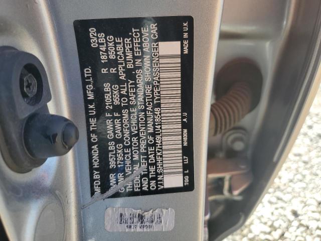2020 HONDA CIVIC SPOR SHHFK7H49LU418548