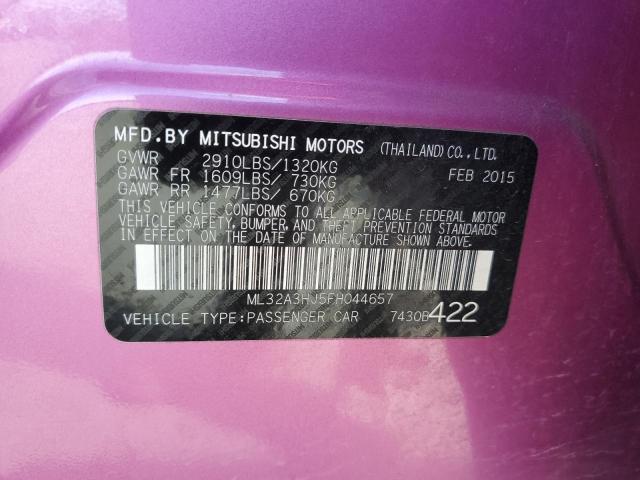 2015 MITSUBISHI MIRAGE DE ML32A3HJ5FH044657