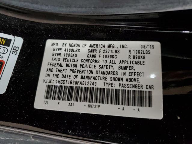 2015 HONDA ACCORD LX- 1HGCT1B38FA012743