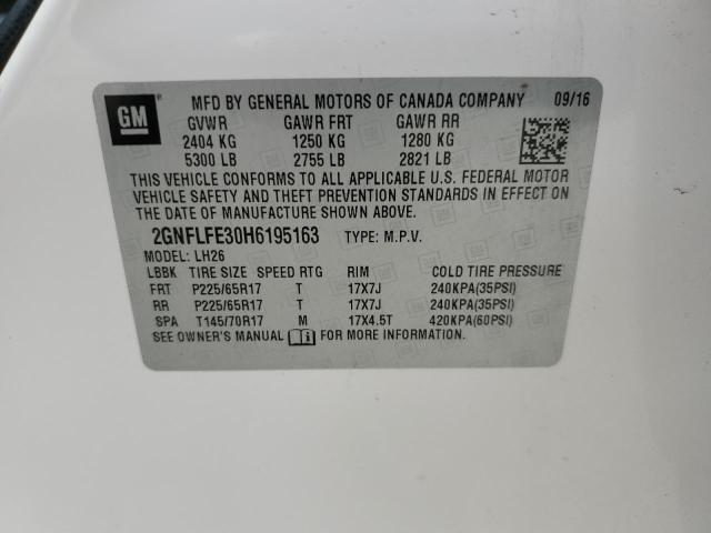 2017 CHEVROLET EQUINOX LT - 2GNFLFE30H6195163