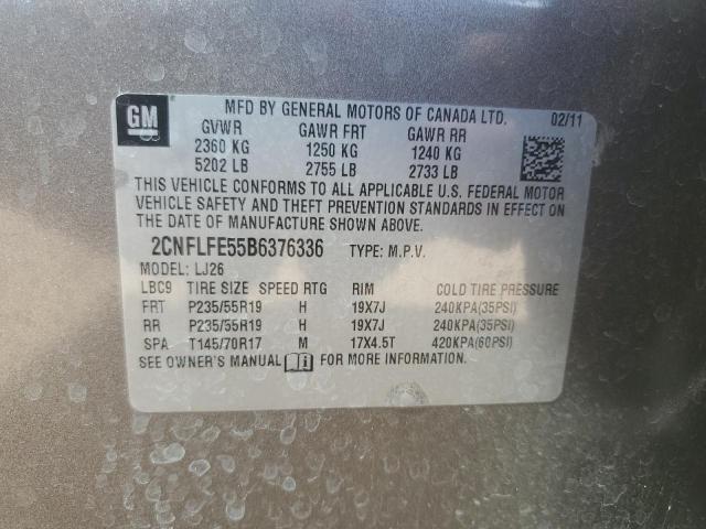 2011 CHEVROLET EQUINOX LT - 2CNFLFE55B6376336