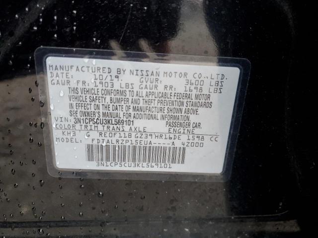2019 NISSAN KICKS S 3N1CP5CU3KL569101