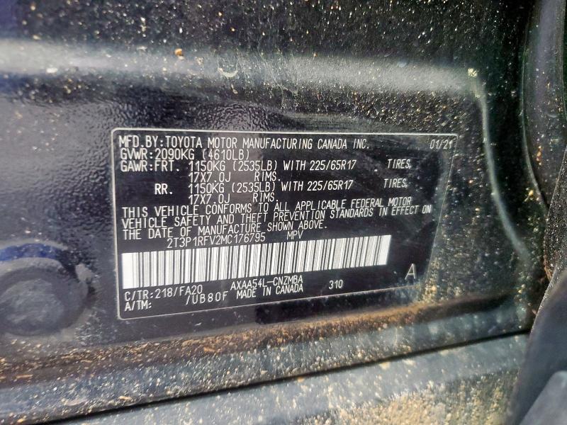 2021 TOYOTA RAV4 XLE - 2T3P1RFV2MC176795
