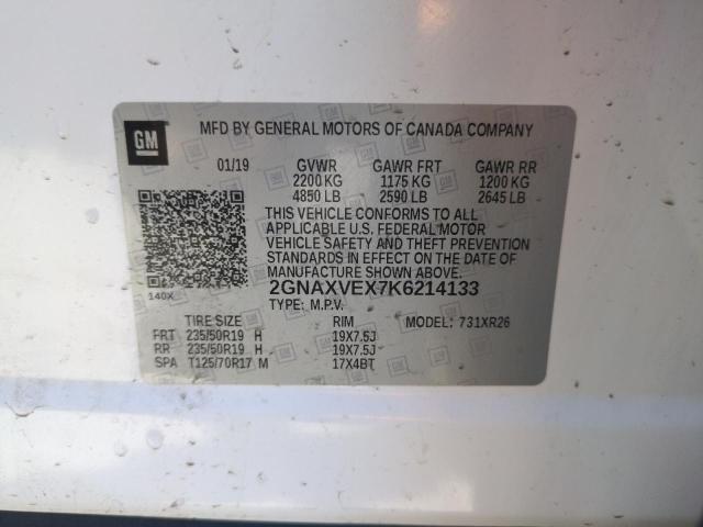 2019 CHEVROLET EQUINOX LT - 2GNAXVEX7K6214133