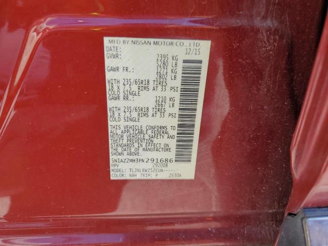 2015 NISSAN MURANO S - 5N1AZ2MH3FN291686