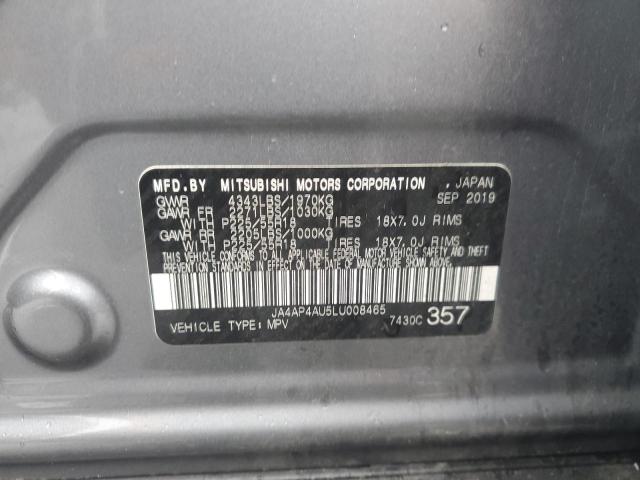 2020 MITSUBISHI OUTLANDER - JA4AP4AU5LU008465