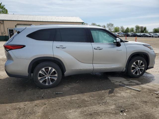 Vin: 5tdgbrch9ms023133, lot: 55162535, toyota highlander hybrid xle 20213