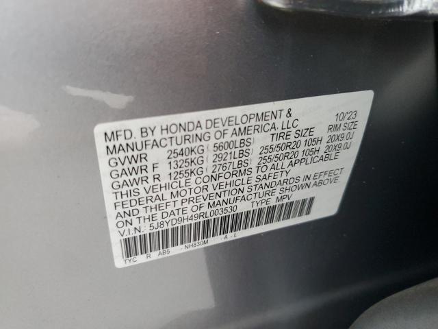 2024 ACURA MDX TECHNO 5J8YD9H49RL003530