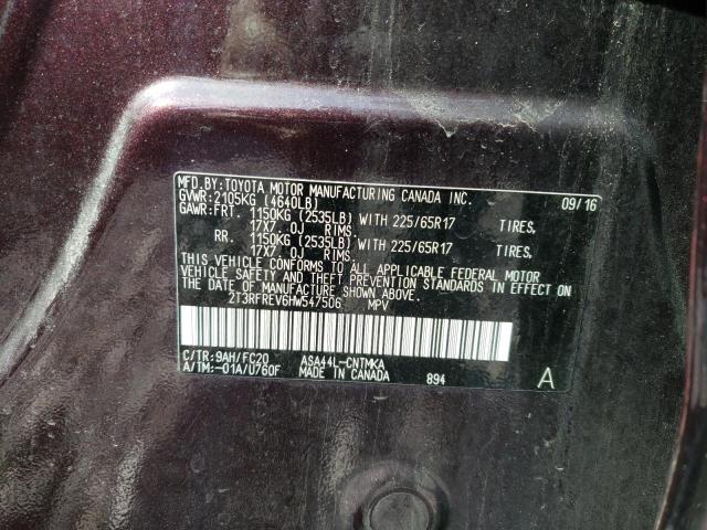 2017 TOYOTA RAV4 XLE - 2T3RFREV6HW547506