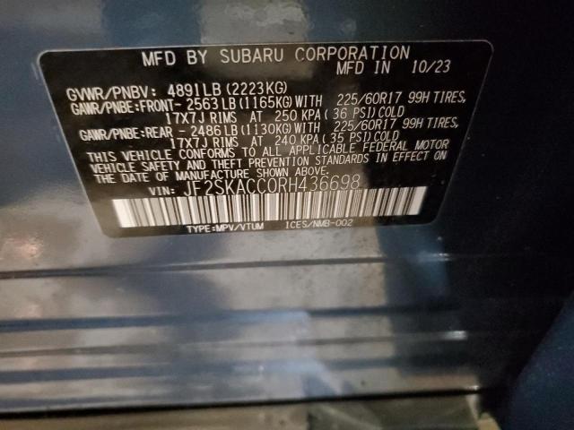 2024 SUBARU FORESTER P JF2SKACC0RH436698
