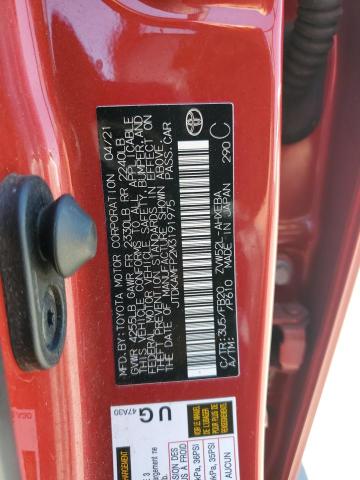 2021 TOYOTA PRIUS PRIM - JTDKAMFP2M3191975