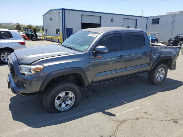 TOYOTA TACOMA DOU 2017 gray crew pic gas 3TMCZ5AN6HM113096 photo #1