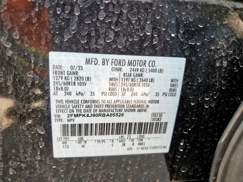 2024 FORD EDGE SEL - 2FMPK4J90RBA05526