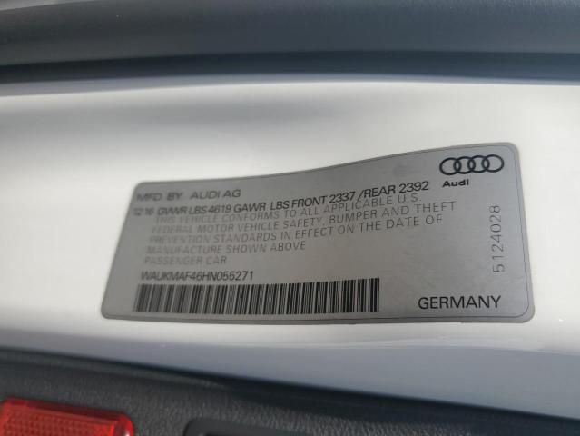2017 AUDI A4 ULTRA P WAUKMAF46HN055271