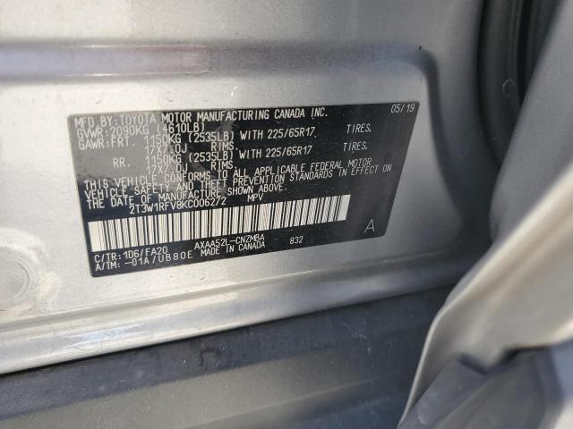 2019 TOYOTA RAV4 XLE - 2T3W1RFV8KC006272