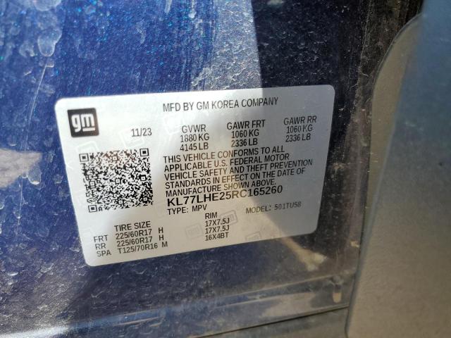 2024 CHEVROLET TRAX 1LT - KL77LHE25RC165260