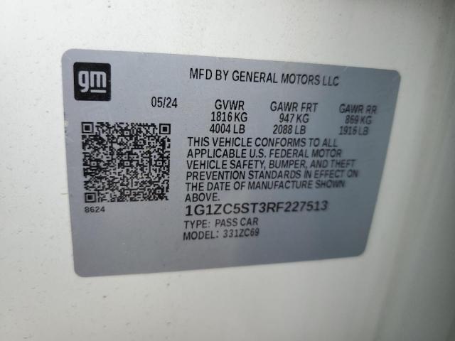2024 CHEVROLET MALIBU LS 1G1ZC5ST3RF227513