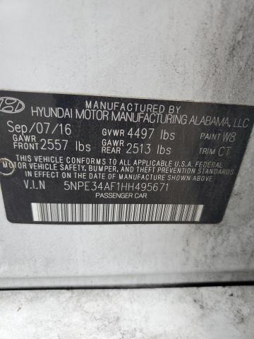 2017 HYUNDAI SONATA SPO - 5NPE34AF1HH495671