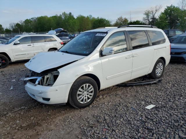 KIA SEDONA LX 2012 white  gas KNDMG4C79C6498424 photo #1