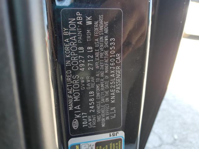 2018 KIA STINGER PR KNAE25LAXJ6010533