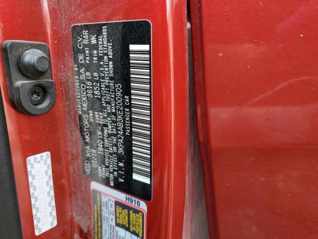 2019 KIA RIO S 3KPA24AB3KE200905