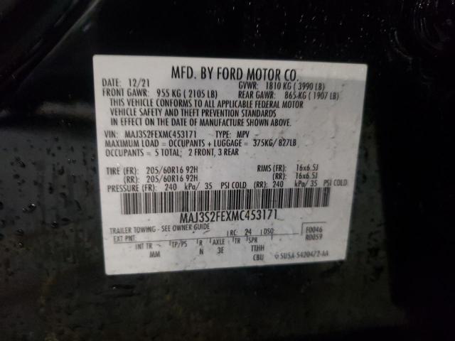 2021 FORD ECOSPORT S MAJ3S2FEXMC453171