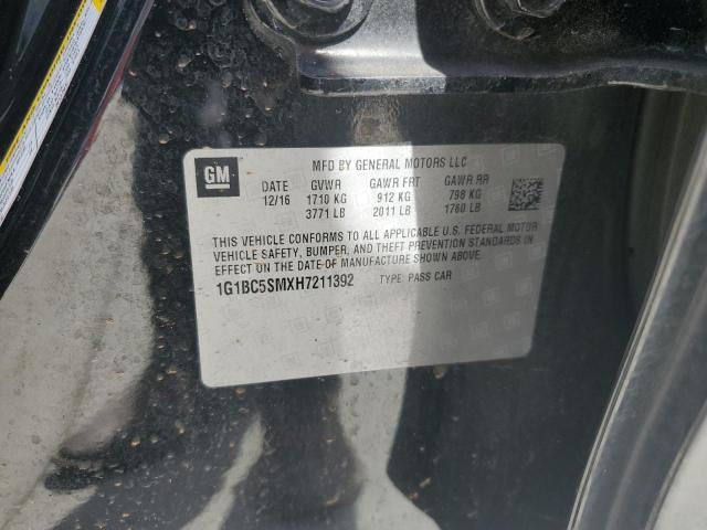 2017 CHEVROLET CRUZE LS 1G1BC5SMXH7211392