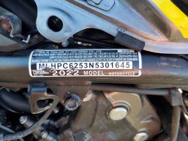 2022 HONDA CBR500 RA MLHPC6253N5301645