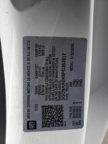 2023 CHEVROLET SILVERADO - 3GCNAAEK6PG353917