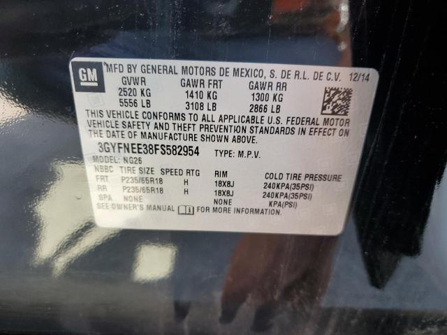2015 CADILLAC SRX LUXURY 3GYFNEE38FS582954