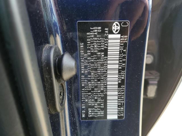 2020 TOYOTA COROLLA XS 5YFT4RCE1LP009829