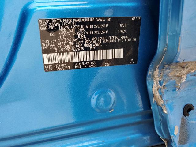 2017 TOYOTA RAV4 - 2T3ZFREV2HW391755