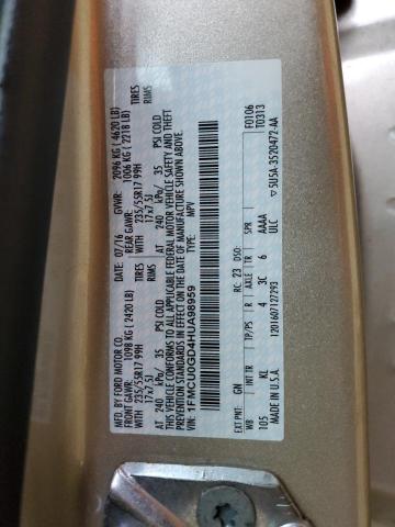 2017 FORD ESCAPE SE - 1FMCU0GD4HUA98959