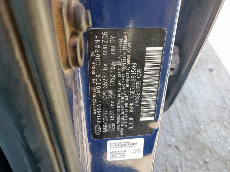 kmhct4ae7hu291599 - 2017 Hyundai Accent Se - #57791655